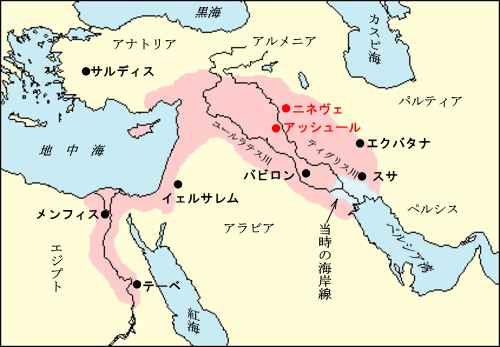 アッシリア地図