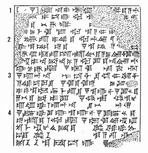 ギルガメシュ叙事詩の冒頭部分