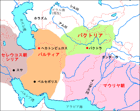 バクトリア地図