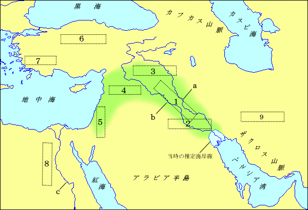 オリエント地域図