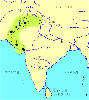 インダス文明地図