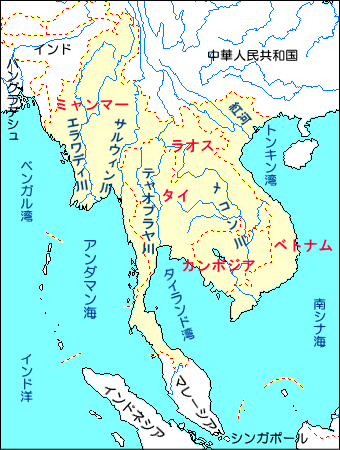 インドシナ半島地図