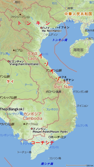 ベトナム地図