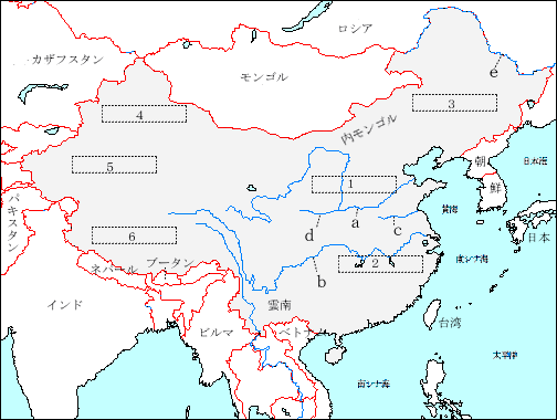 中国の地域区分と周辺