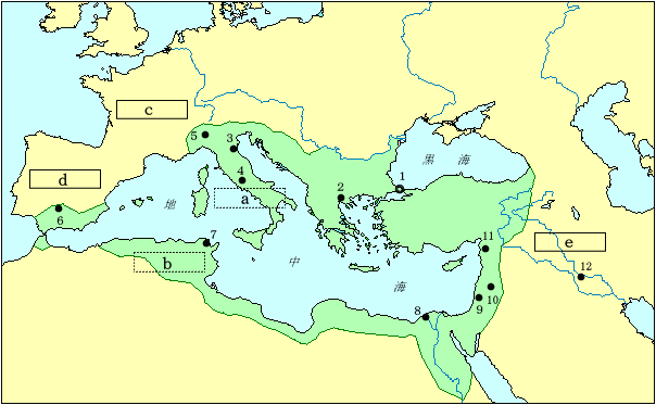 ６世紀のビザンツ帝国全盛期