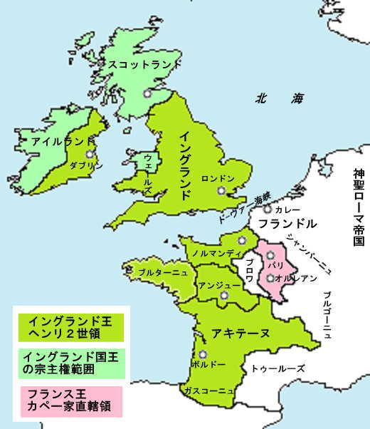 アンジュー帝国地図